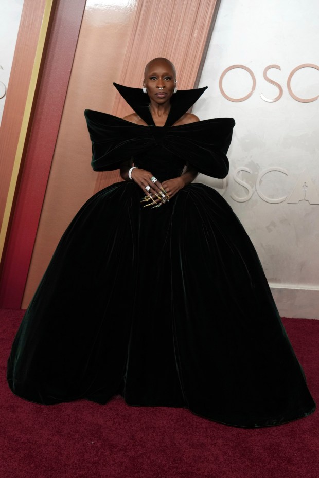 Cynthia Erivo arrives at the Oscars