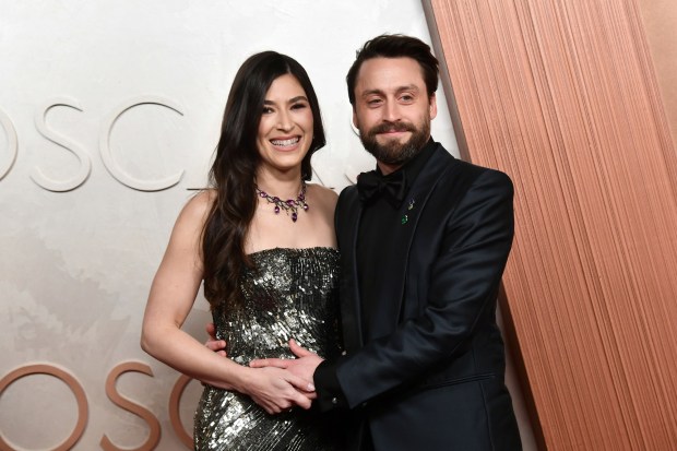 Jazz Charton and Kieran Culkin arrive at the Oscars