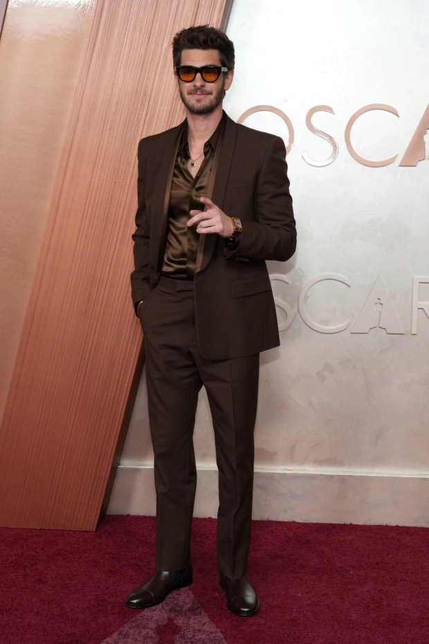 Andrew Garfield arrives at the Oscars 